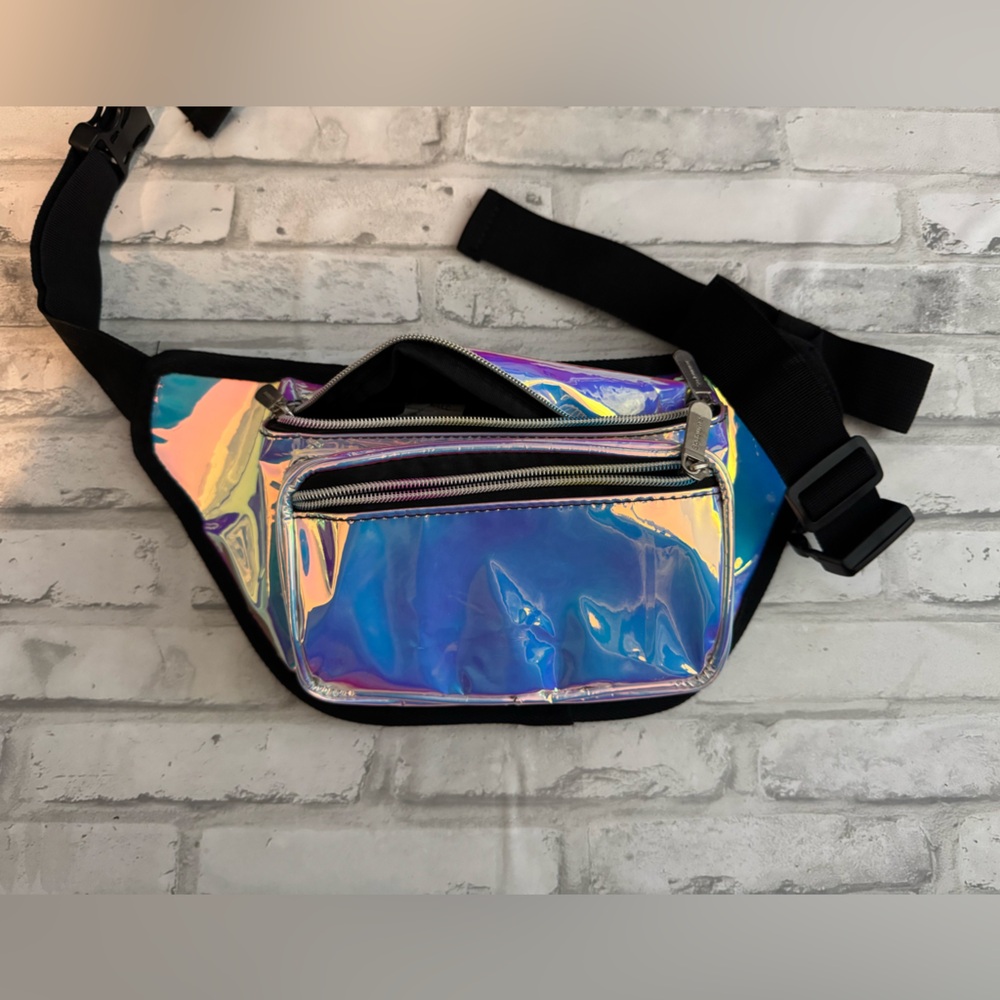 Iridescent belt bag